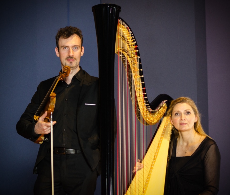 DSC 8425-Modifier (6174 visites) Duo Perpetuo | 
harpe & violon | 
Béatrice Guillermin, harpe |  
Frédéric Moreau, violon
