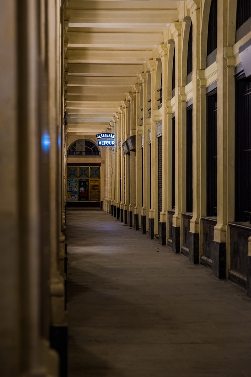 Palais Royal : north corridor (3287 visits) Paris by night